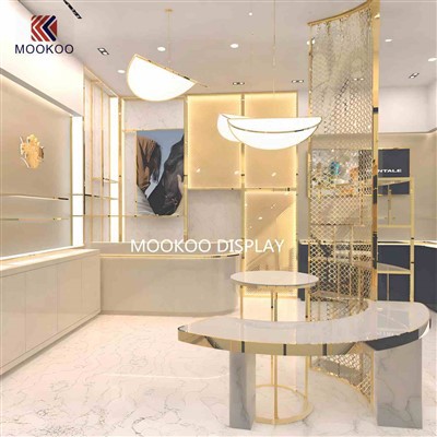 LuxeGold Parfum Display Ensemble Design pou magazen pafen
