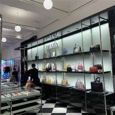 MDF ak vè Handbags montre kabinè pou vann