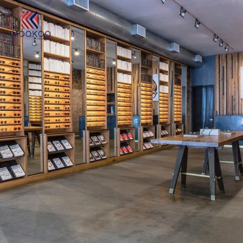 Yo Vann an Detay Optik Kabinè Display lunèt etajè Showcase Pou Vann