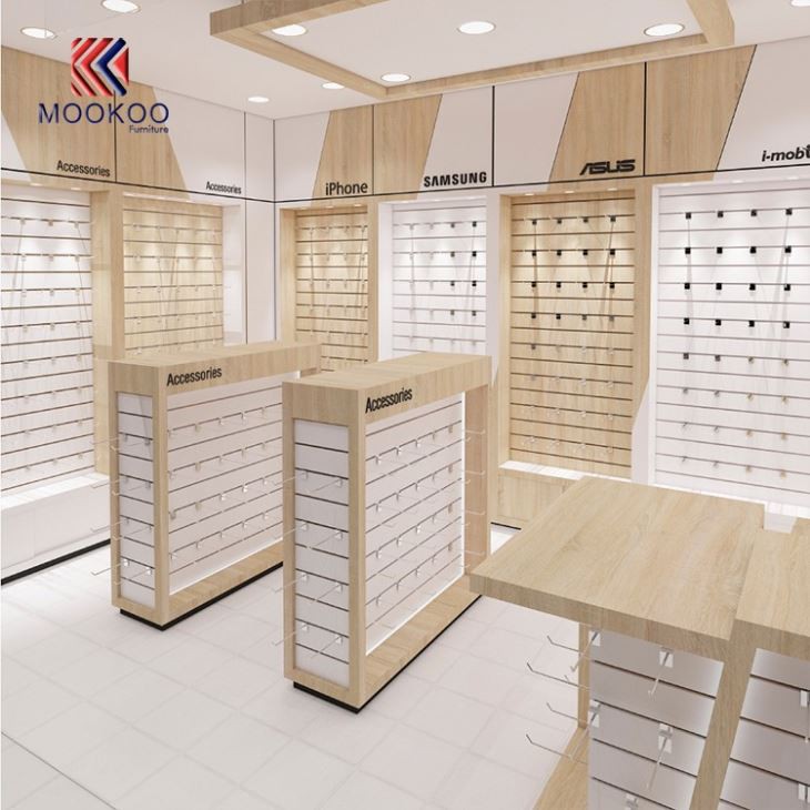 Cellphone Accessories Wooden Cabinet